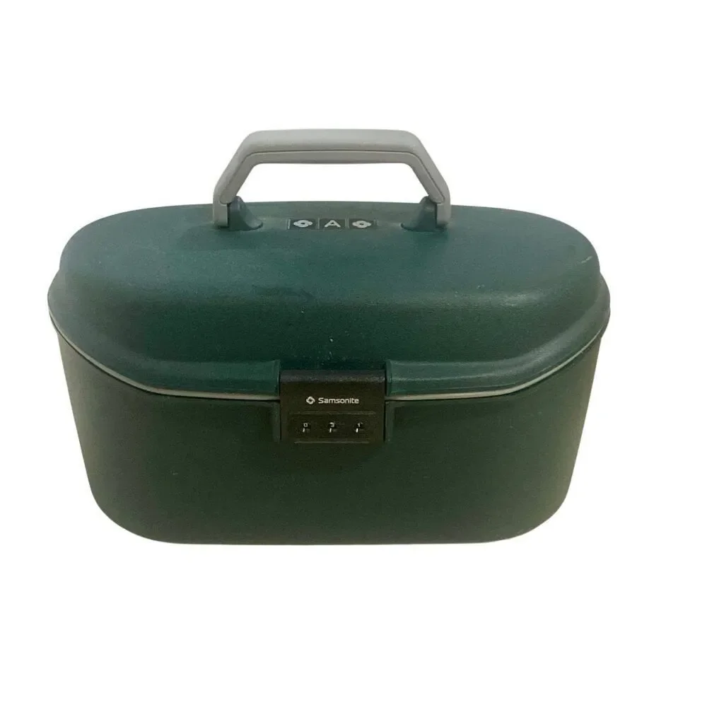 Vintage Samsonite Oyster GLS  Luggage Train Case Carry-On Combination Lock Made
